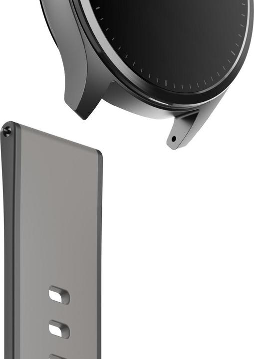 Image du produit Hama Armband zum Wechseln für Smartwatch 9000, Silikon, Anthrazit/Schwarz (Silicone)