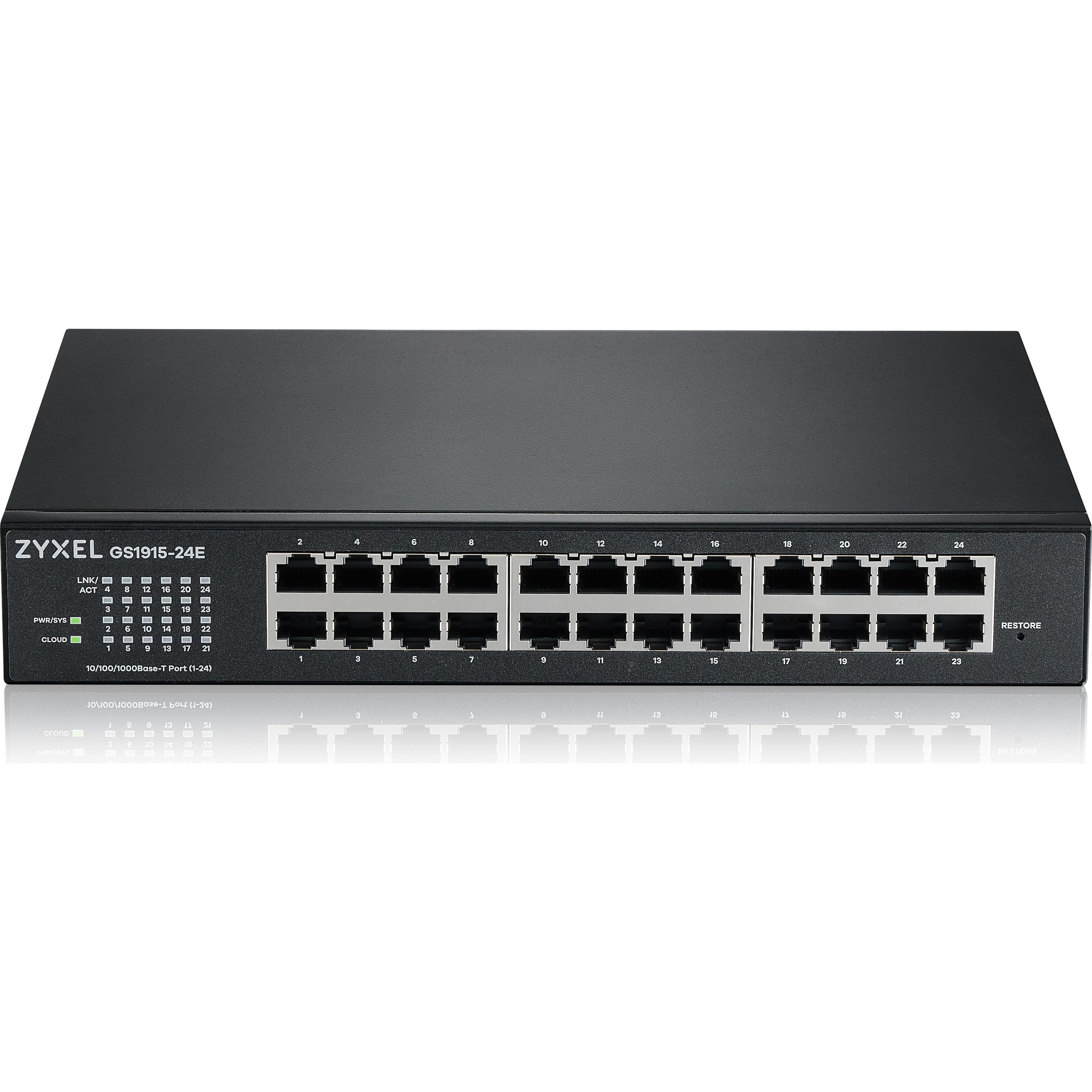 Thumbnail - Zyxel GS1915-24E (24 Ports), Netzwerk Switch, Schwarz