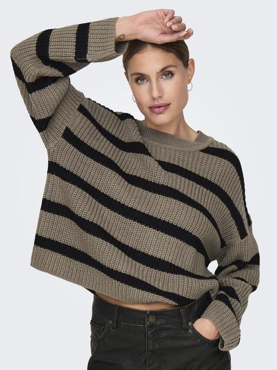 Immagine prodotto JdY Maglione a righe Maglione a maglia (L)