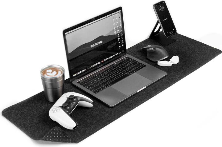 Actual product image Deltahub Minimalistic Desk Pad -hiirimatto,, tummanharmaa (M)