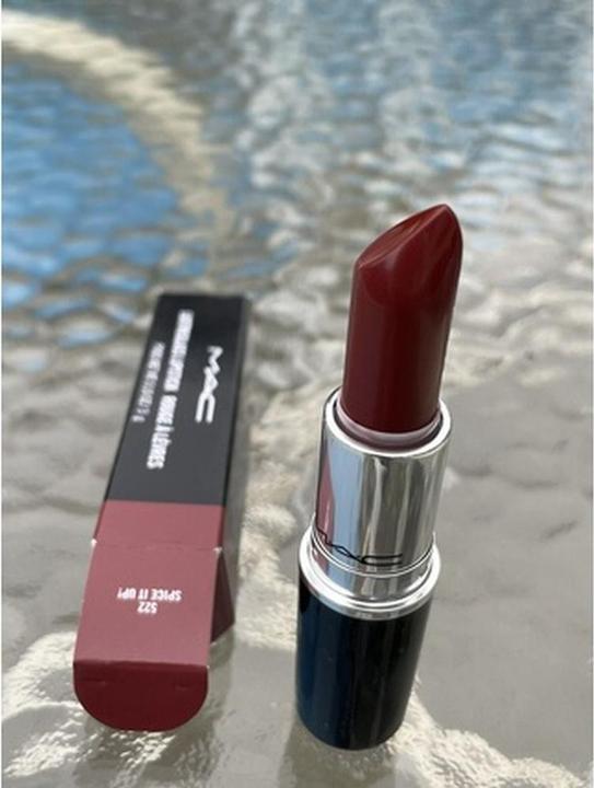 Actual product image MAC Cosmetics Lusterglass Lipstick (522 Spice It Up!)