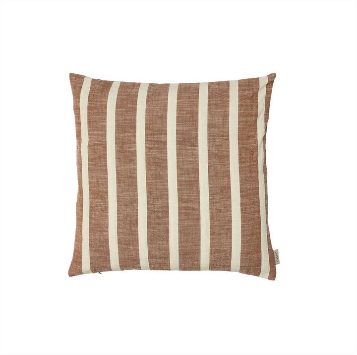 Produktbild OYOY Living Kissenbezug Kara 50 x 50 cm, Braun/Weiss (50 x 50 cm)
