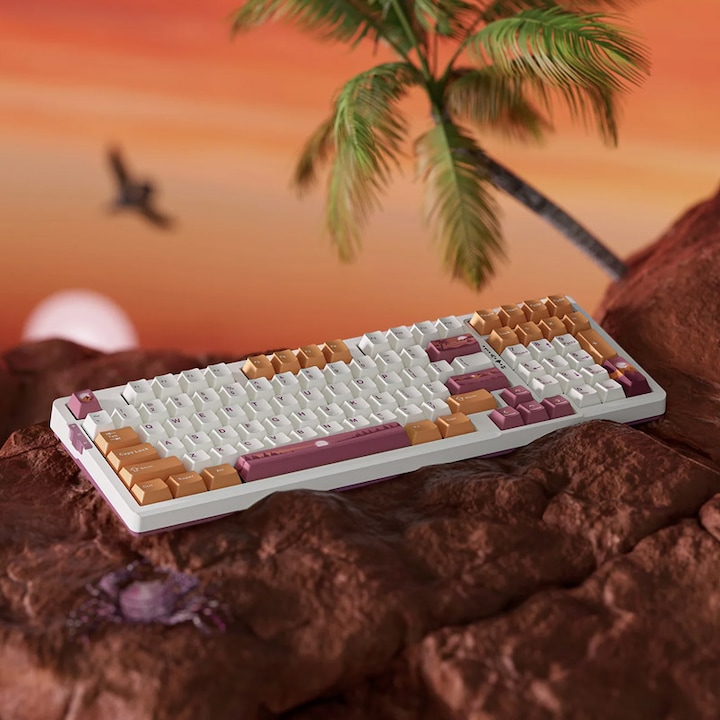 Actual product image VGN V98Pro V2 Gaming Keyboard, Blueberry Ice Cream - Twilight (US) (US, Cable)