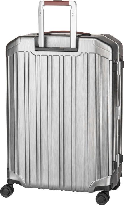 Image du produit Piquadro PQ-Light - Ultra Slim Trolley à coque dure de taille moyenne Noir/cuir (67 l, M (50 - 90l))