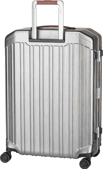 Produktbild Piquadro PQ-Light - Ultra Slim Mittelgrosser Hartschalentrolley Schwarz/Leder (67 l, M (50 - 90l))