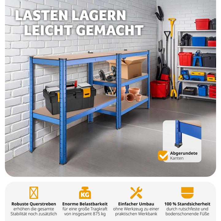 Immagine prodotto tectake Scaffale da magazzino a 5 piani