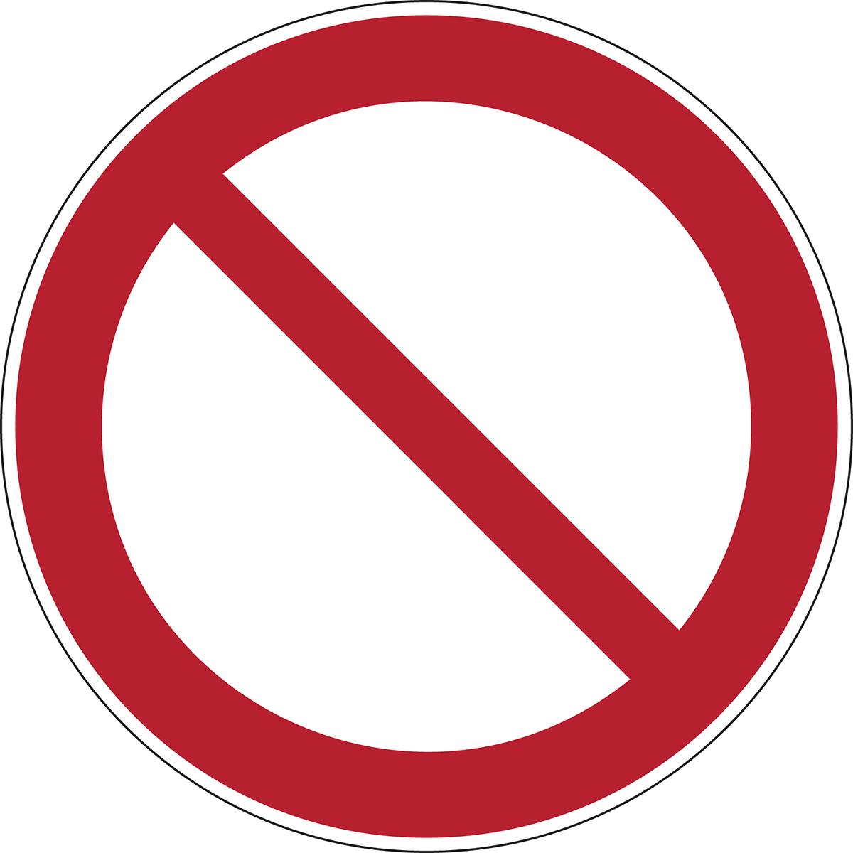 Brady, Segnaletica di sicurezza, PIC 234-DIA 315-B7527, Cartelli del proibizionismo - Proibizionismo