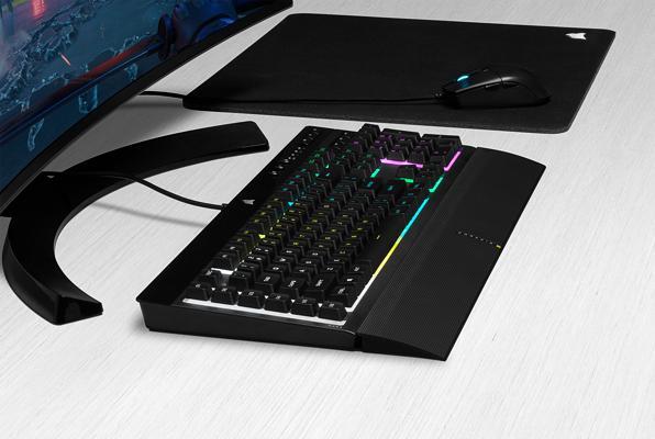 Image du produit Corsair K55 RGB PRO - Taille complète - USB - AZERTY - RGB LED - Noir (BE, Filaire)
