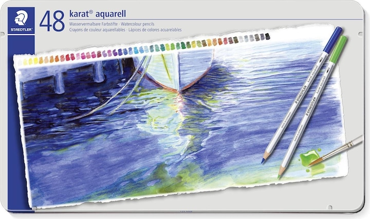 Actual product image Staedtler karat aquarell 125 Watercolour pencils (Assorted colours, 48 x)