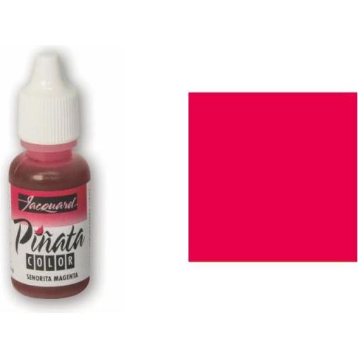 Jacquard, Colore + Vernice per fai da te, Inchiostro Pinata Color Alcohol Ink No. 11 Senorita Magenta (15 ml)