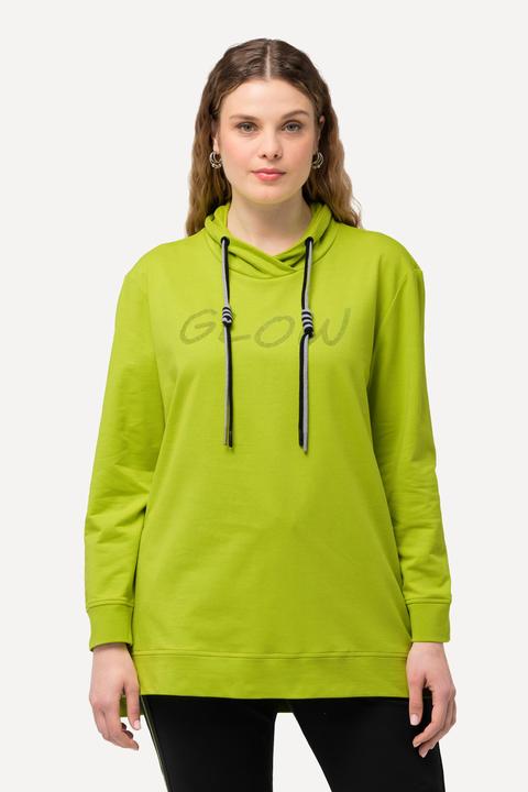 Produktbild Ulla Popken Sweatshirt, Schriftmotiv, Stehkragen, Langarm (50, 52)