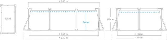 Produktbild Intex Family Frame (260 x 160 x 65 cm)