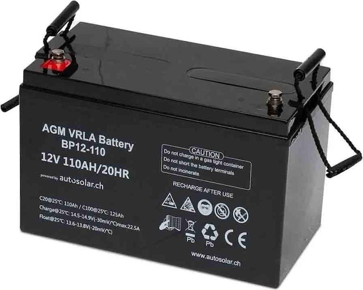 Immagine prodotto Autosolar Sistema solare da 160W per camper con batteria da 110Ah e inverter da 300W (160 W)