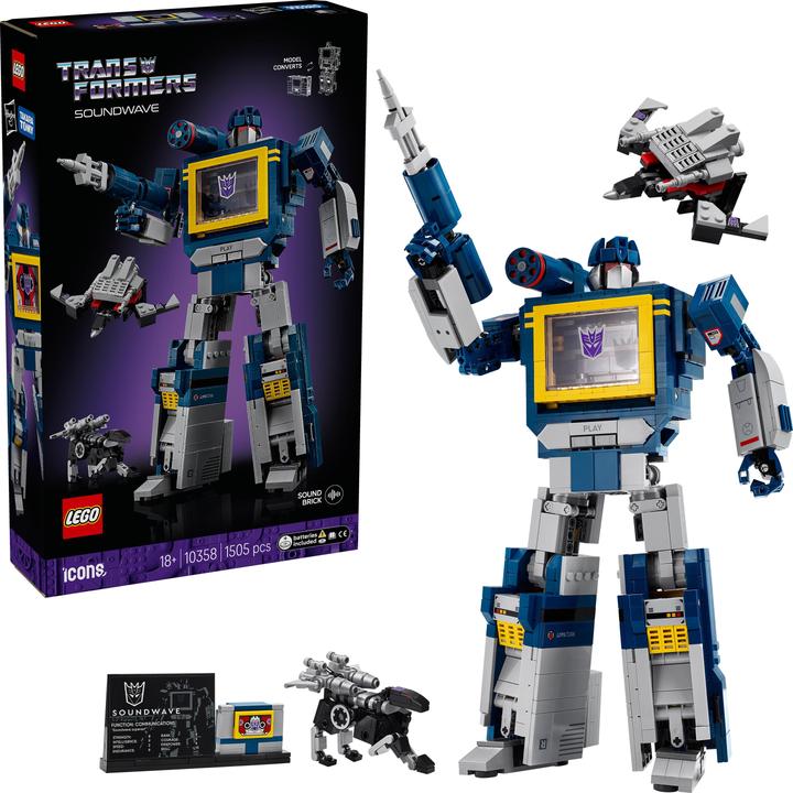 Actual product image LEGO Transformers: Soundwave (LEGO Icons)
