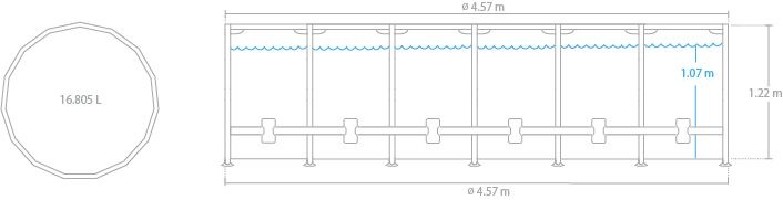 Produktbild Intex Metal Frame (Ø 457 x 122 cm)
