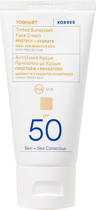 Produktbild Korres Yoghurt Tinted Sunscreen Face Cream SPF 50 (Sonnencreme, SPF 50, 50 ml)