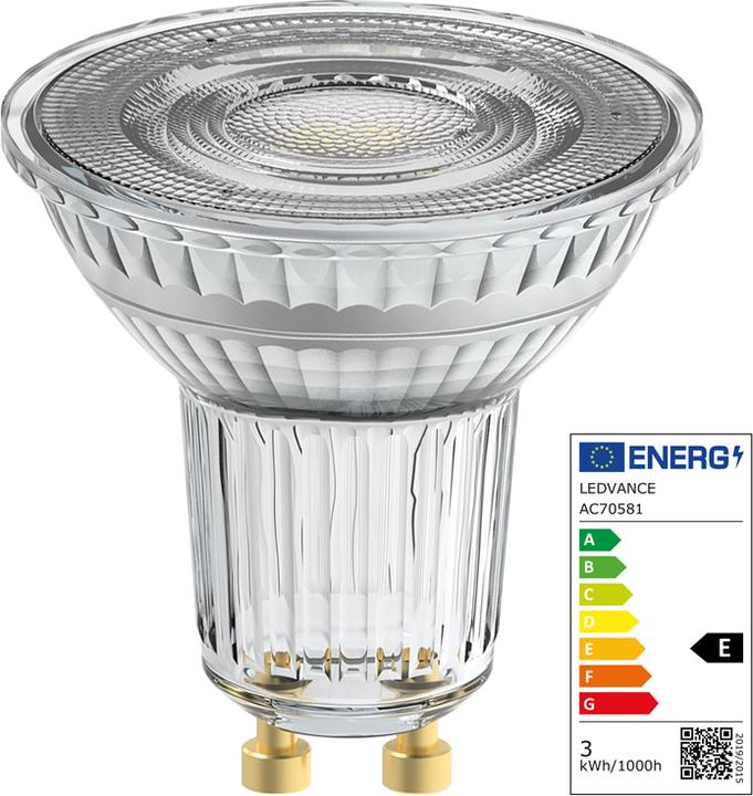 Actual product image Osram LED Leuchtmittel LED SUPERSTAR PAR16 2.4W 940 GU10 Dimmbar Neutralweiss 4099854457050 (GU10, 230 lm, 6 x)