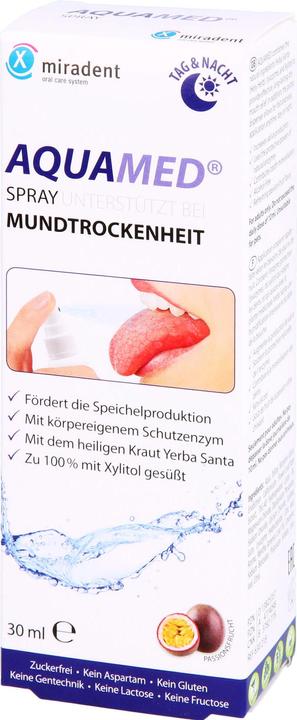 Actual product image Miradent AQUAMED Dry Mouth Spray, 30 ml solution (30 ml)
