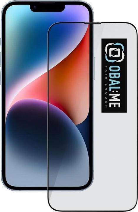 Productafbeelding Obal:Me 5D Glas Screen Protector voor Apple iPhone 13/13 Pro/14 Zwart (1 Pcs., Apple iPhone 13, Apple iPhone 13 Pro)