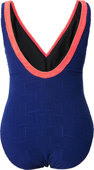 Image du produit Ulla Popken Maillot de bain sans bonnets souples, décolleté en V et matière texturée (56)