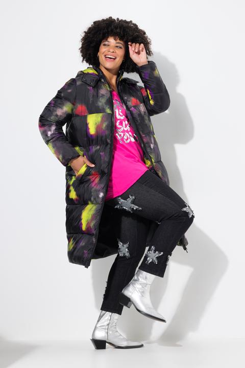 Produktbild Angel of Style Steppmantel, oversized, Farb-Druck, Kapuze (54)