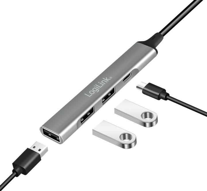 Produktbild LogiLink UA0416 (USB-C, 4 Ports)