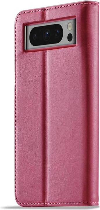 Produktbild LC.Imeeke Google Pixel 8 Pro - Leder Etui Hülle pink (Google Pixel 8 Pro)