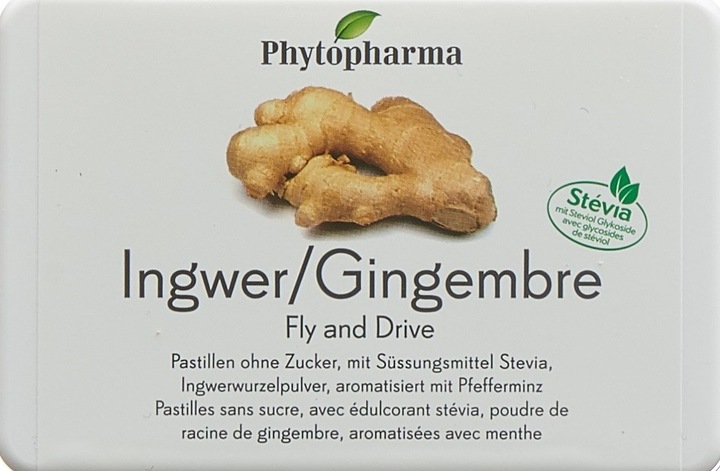 Produktbild Phytopharma Fly and Drive Ingwer und Pfefferminz (40 Stück, Bonbon, 80 g)