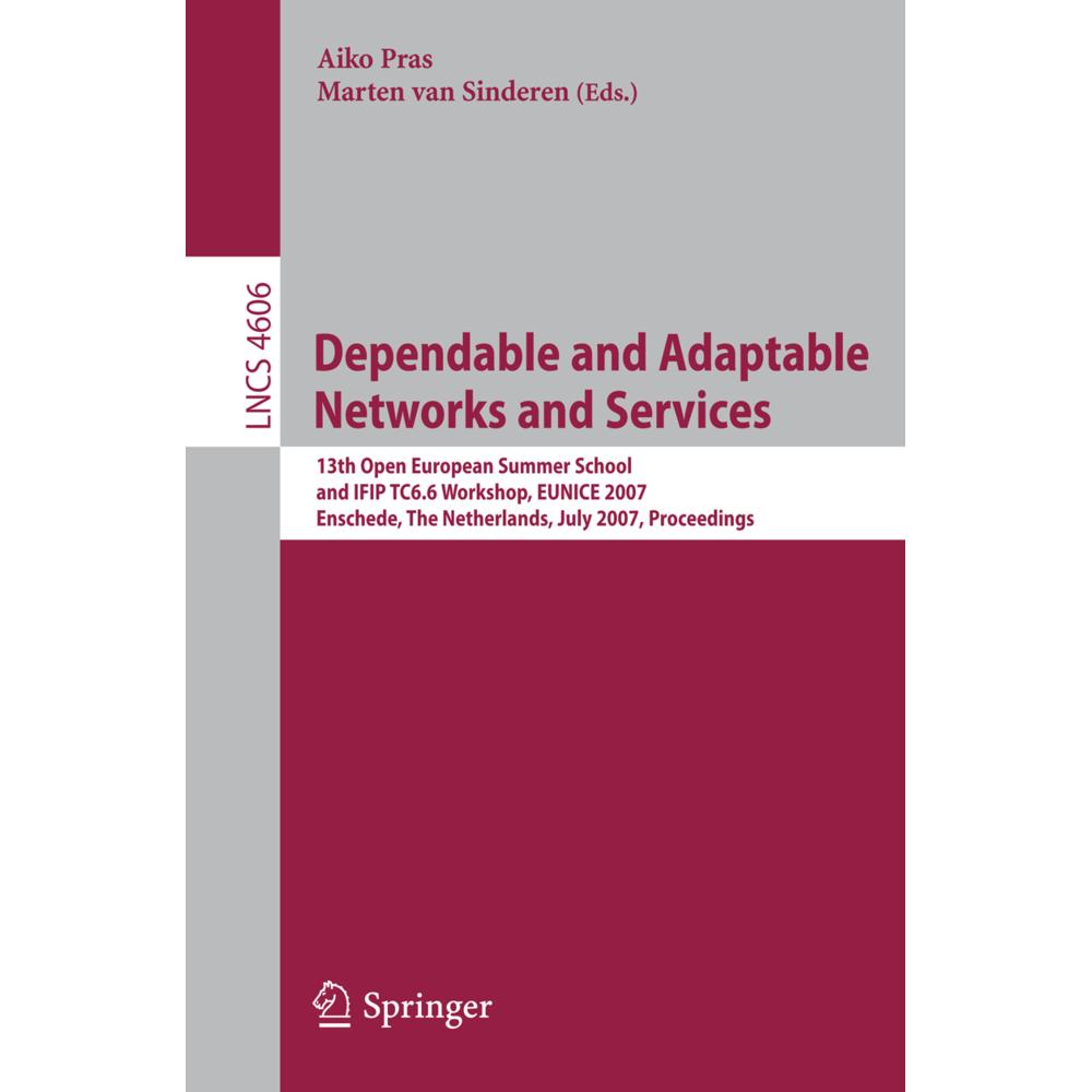 Dependable and Adaptable Networks and Services, Fachbücher von Aiko Pras, Marten van Sinderen