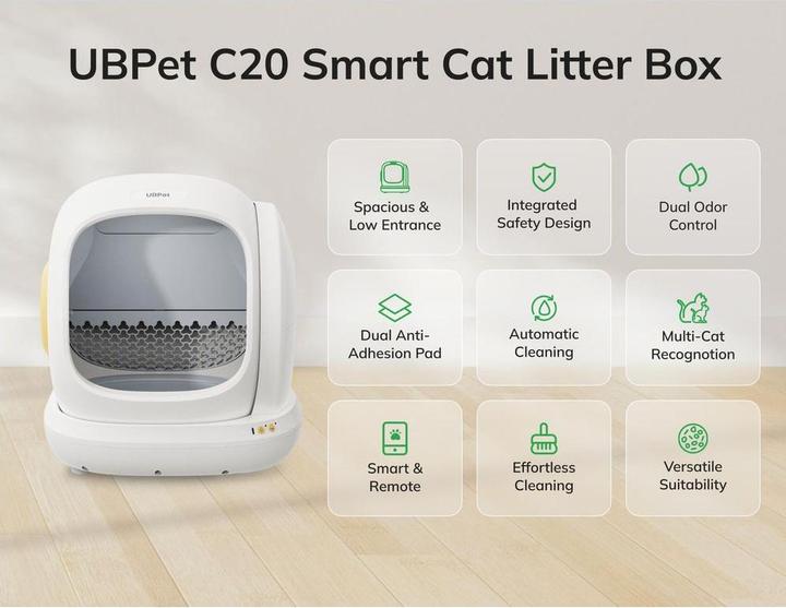 Produktbild UBPet Selbstreinigende Katzentoilette (Selbstreinigendes Katzenklo)