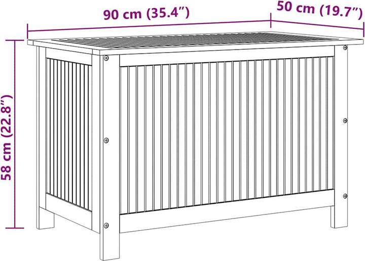 Produktbild vidaXL Garten-Aufbewahrungsbox