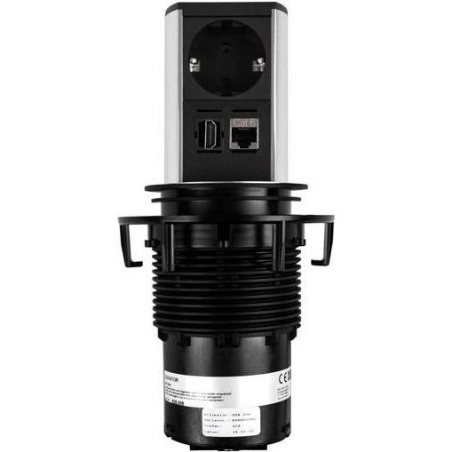 Bachmann, Steckdosenleiste, ELEVATOR 1x power socket (1 x, CEE 7/3, RJ45, HDMI, 0.50 m)