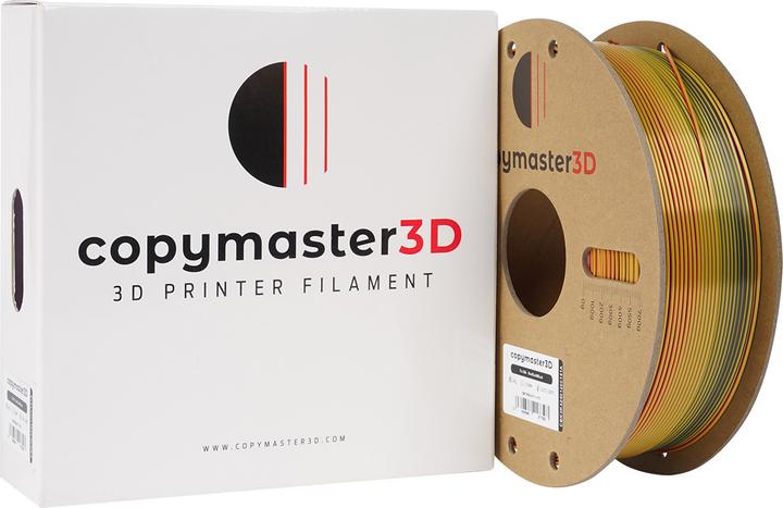 Actual product image Copymaster3D Tri-Silk 3D Printer Filament, 1.75 mm, red/gold/black (1.75 mm, 1000 g)