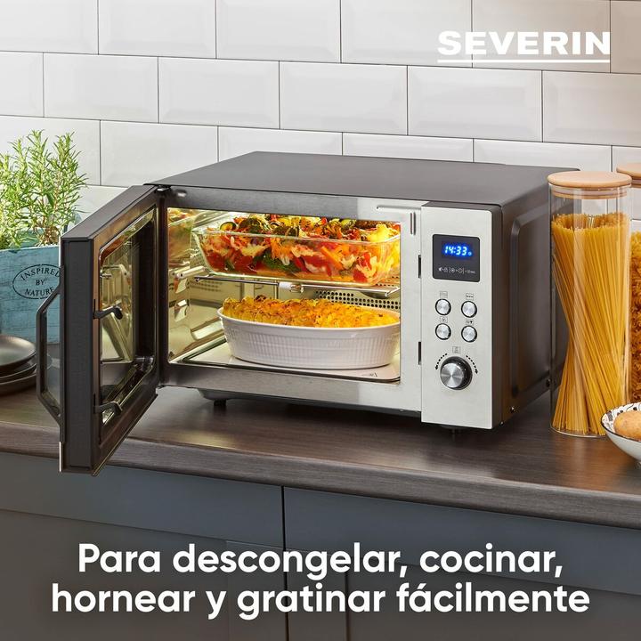 Produktbild Severin Microwave w/MW7777 plate 900 watts 25 l - Steel (29070) (25 l)