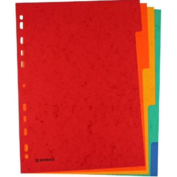 Donau, Ordner Zubehör, Register A4 5-teilig mehrfarbig