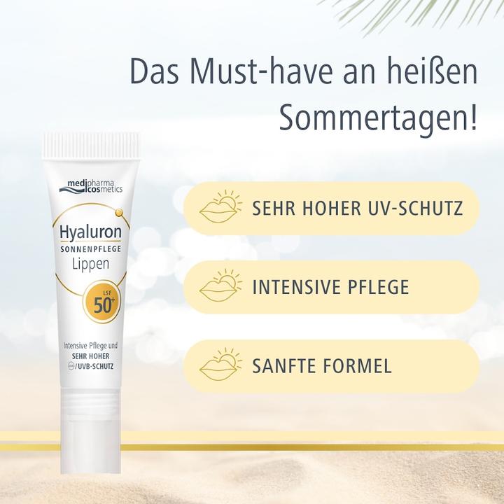 Image du produit Medipharma Hyaluron Soin solaire lèvres FPS 50+, 7 ml BAL (7 ml)