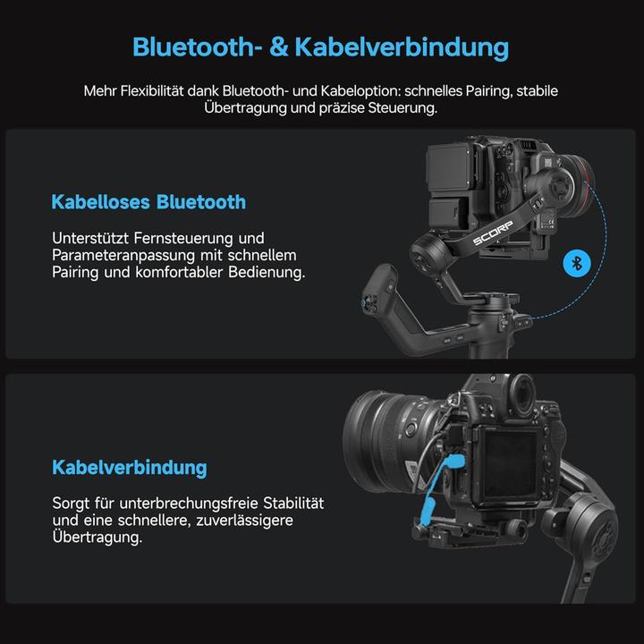 Actual product image Feiyu SCORP-C2 3-Axis Handheld Gimbal for Camera (Single-lens reflex camera, System camera, 3.50 kg)