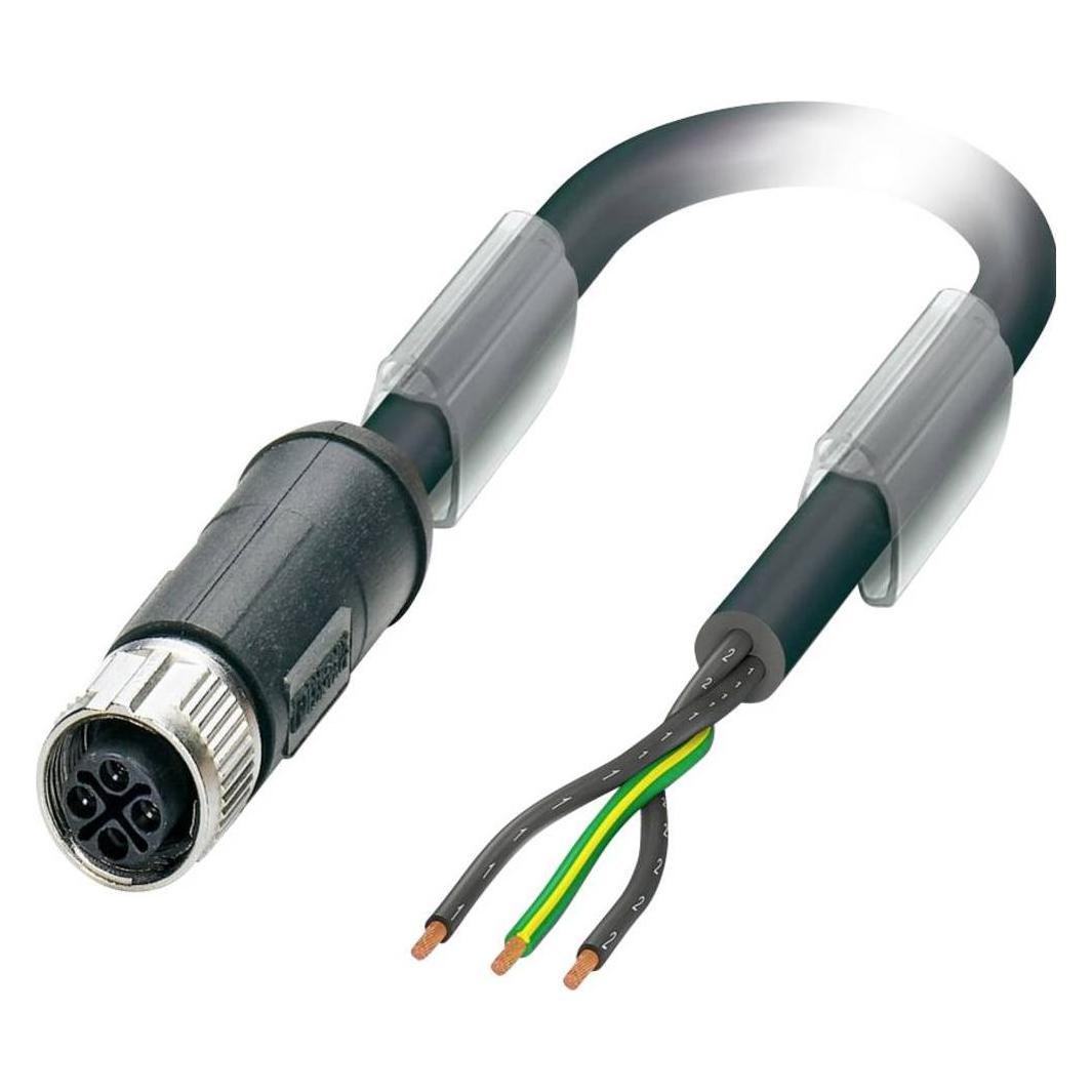 Phoenix Contact Powerleitung, Elektronikkabel + Stecker, Schwarz