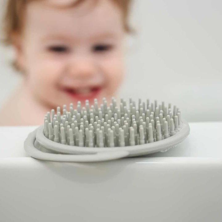 Actual product image Haakaa Silicone Shampoo Brush - Grey