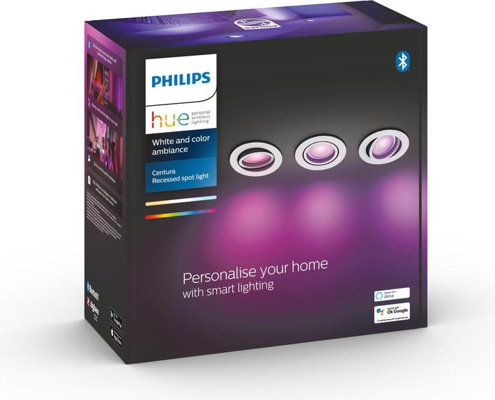 Produktbild Philips Hue Centura White & Color Ambiance 3er Set (250 lm, GU10)