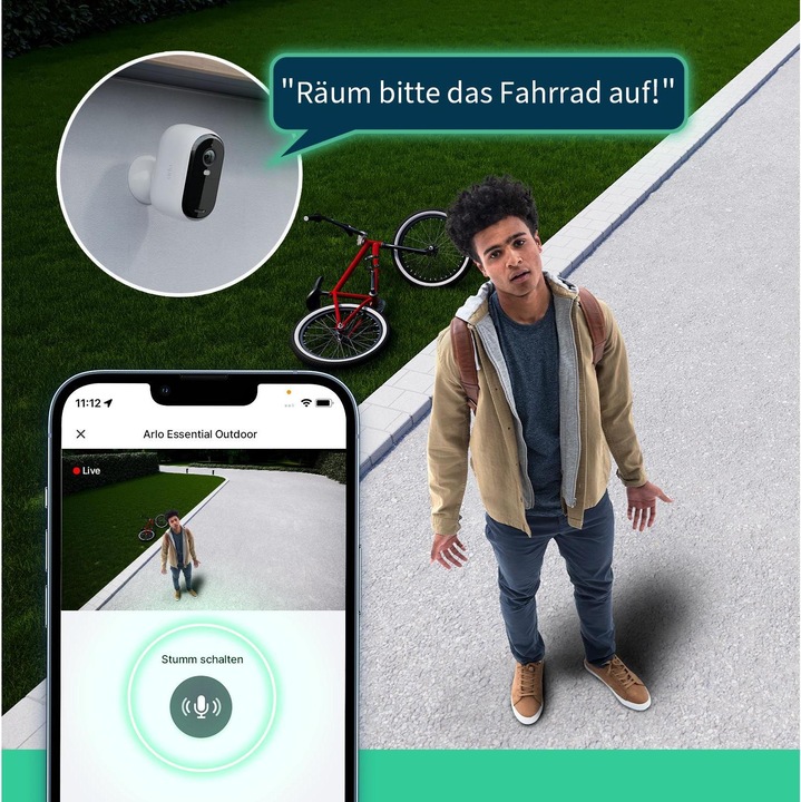 Image du produit Arlo Essential 2K Outdoor Camera (1920 x 1080 Pixels)