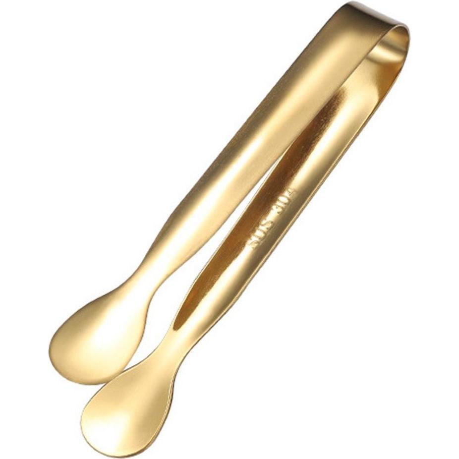 JTI, Bar Zubehör, Eiszange, Edelstahl - Gold (Eisschaufel + Eiszange)