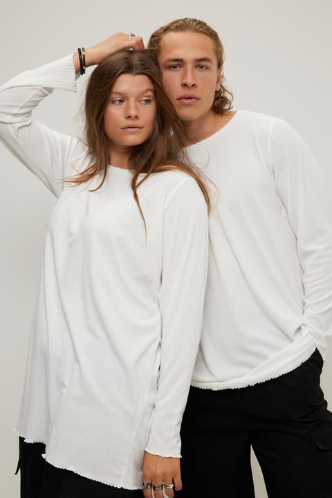 Immagine prodotto Studio Untold Maglia unisex in jersey a costine con scollo a girocollo e maniche lunghe (XL)
