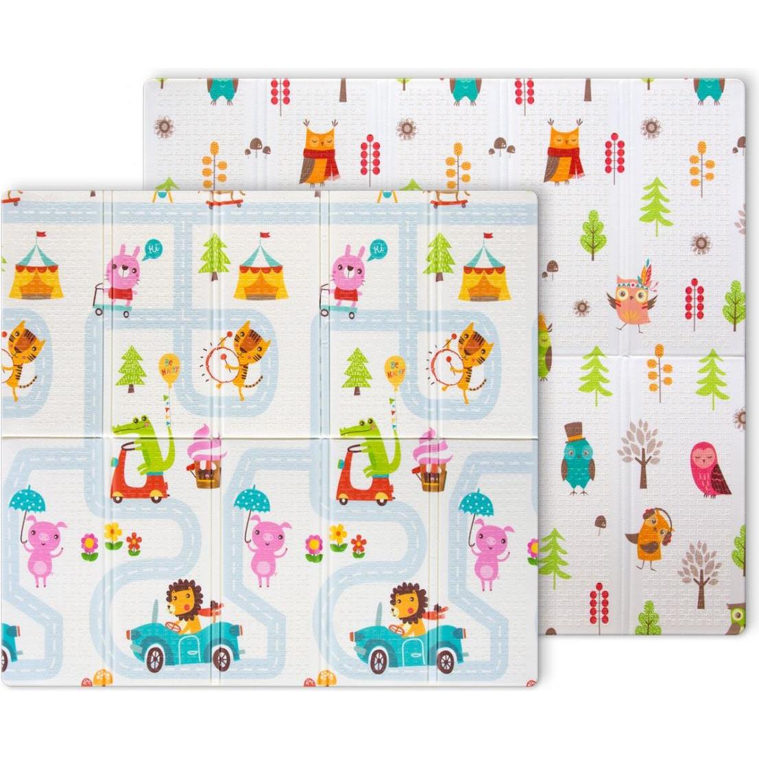 Mally Herren Mehrfarbig Spielteppich + Spielmatte, Mata Piankowa Składana Play Street T1 (197 X 177 Cm)