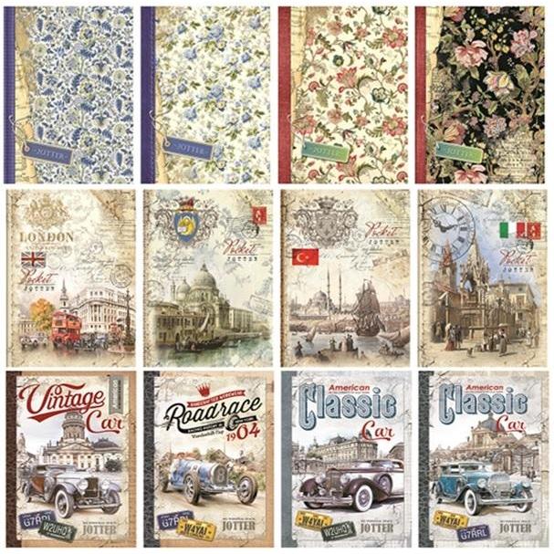 Fresh, Quaderni + Bloc notes, Linea di notebook decorativi A5/80K (A5, Quadretti, Copertina rigida)