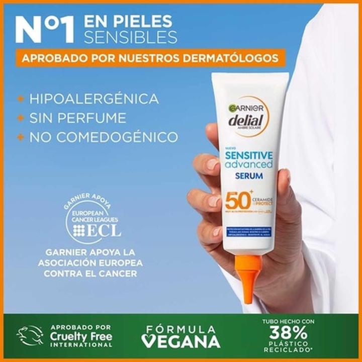 Immagine prodotto Garnier Siero corpo SENSITIVE ADVANCED SPF50 125ml (Crema solare, SPF 50, 125 ml)