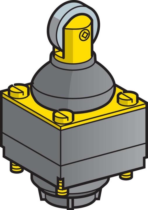Produktbild TE Sensors Rollenhebel mit Metallrolle ZCKD29