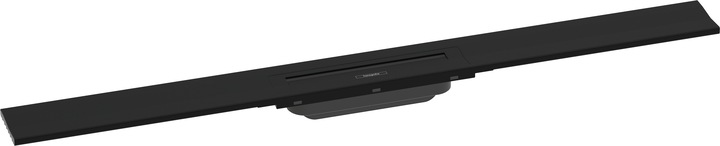 Actual product image hansgrohe HG shower channel RainDrain Flex can be shortened, wall mounting 900mm matt black (900 mm)