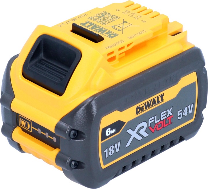 1x Dewalt DCB 546 XR FlexVolt 54, 18 V 6.0 Ah Li-Ion battery