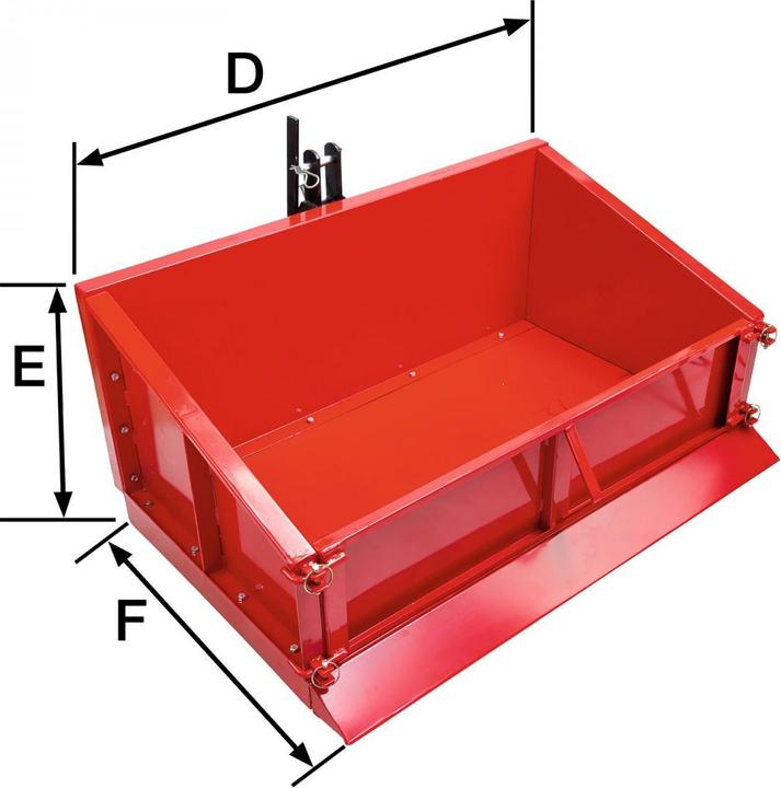 Actual product image Dema Heckcontainer Basic 100 Heckmulde Transportcontainer Mulde (200 l)